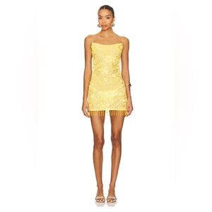 Jaded London Yellow Backless Dress
